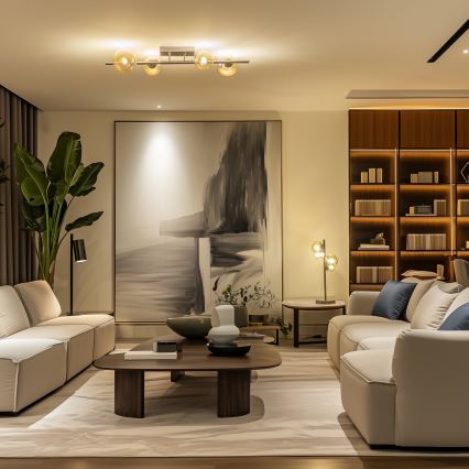 Brilagi - LED Przysufitowy żyrandol MILLA 4xG9/3W/230V czarny chrom/złoty