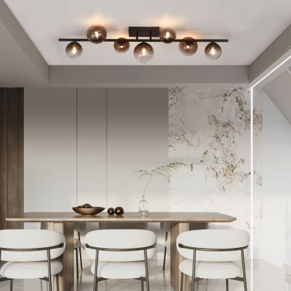 Brilagi - LED Przysufitowy żyrandol MILLA 7xG9/3W/230V brązowy/dymowy brąz