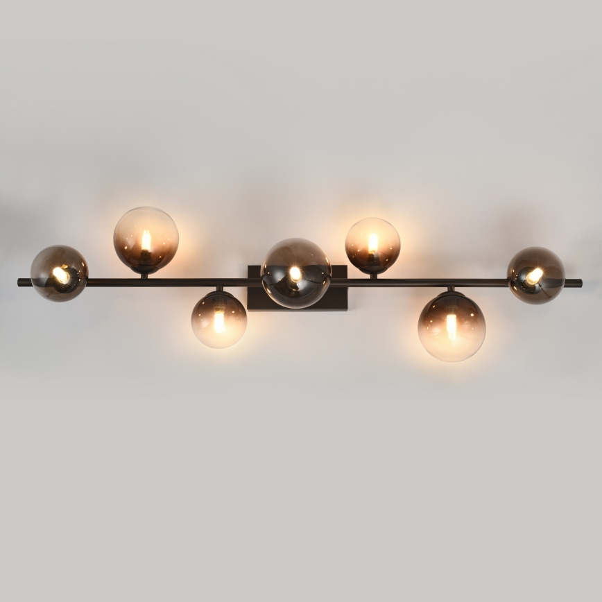 Brilagi - LED Przysufitowy żyrandol MILLA 7xG9/3W/230V brązowy/dymowy brąz