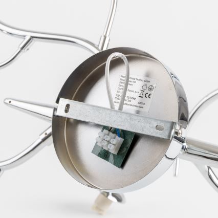 Brilagi - LED Przysufitowy żyrandol MISTEL 15xG9/3W/230V czarny chrom/przydymiony