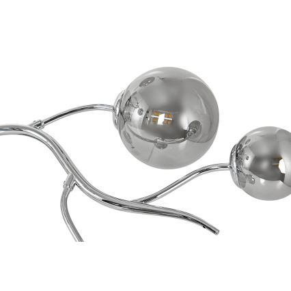 Brilagi - LED Przysufitowy żyrandol MISTEL 9xG9/3W/230V czarny chrom/przydymiony