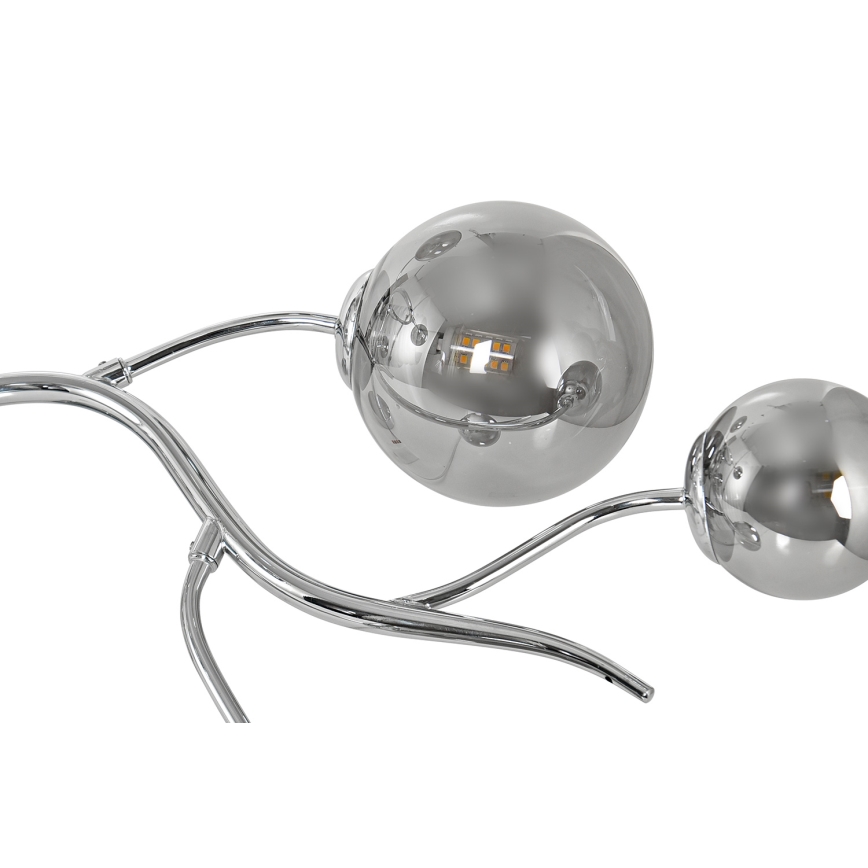 Brilagi - LED Przysufitowy żyrandol MISTEL 9xG9/3W/230V czarny chrom/przydymiony