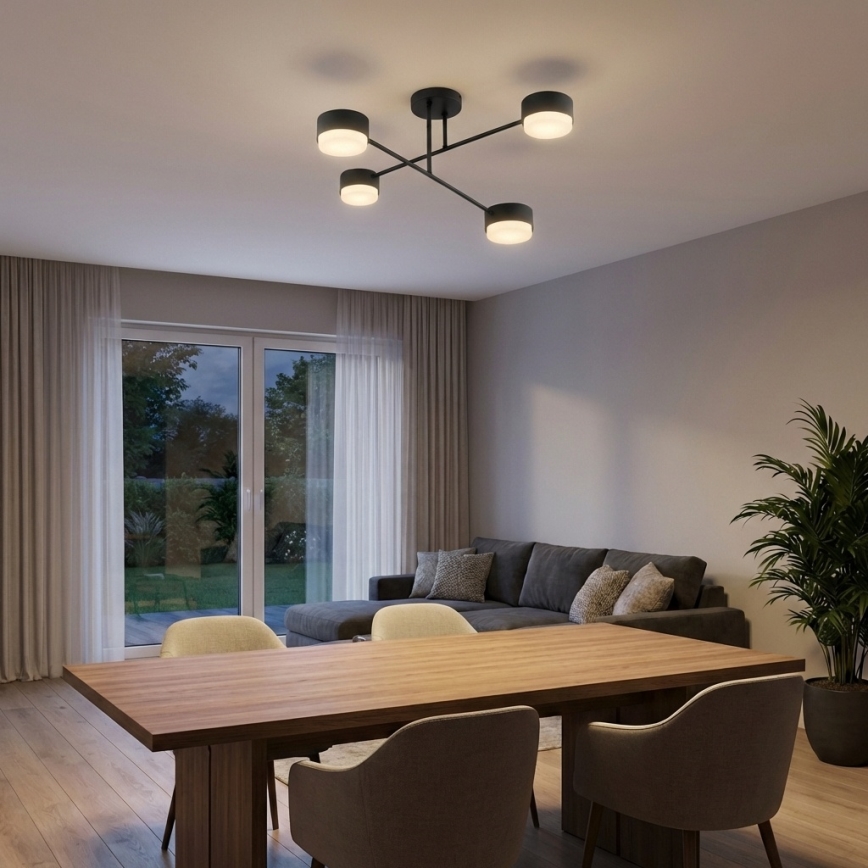 Brilagi - LED Przysufitowy żyrandol MONO 4xGX53/30W/230V czarny