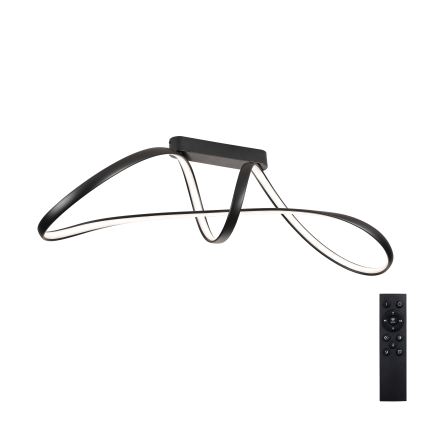 Brilagi - ściemnialny przysufitowy żyrandol TWISTER LED/60W/230V 3000-6000K czarny + zdalne sterowanie