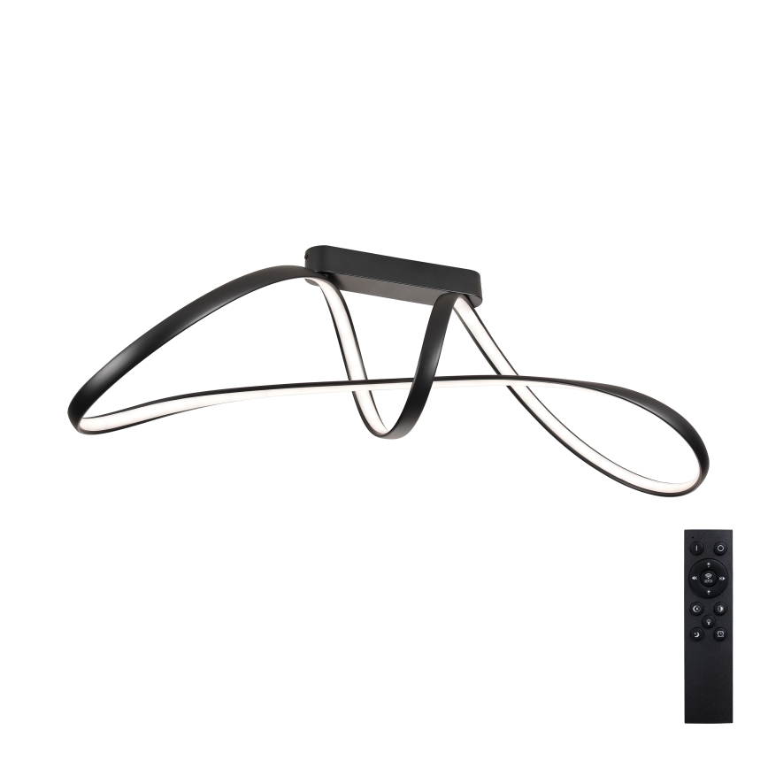 Brilagi - ściemnialny przysufitowy żyrandol TWISTER LED/60W/230V 3000-6000K czarny + zdalne sterowanie