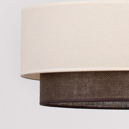 Brilagi - LED przysufitowy żyrandol Styl BOHO 1xE27/15W/230V śr. 40 cm kremowy/brązowy