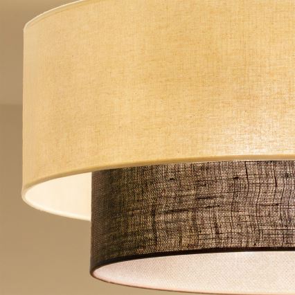 Brilagi - LED przysufitowy żyrandol w stylu BOHO 3xE27/15W/230V, średnica 60 cm, kremowy/brązowy