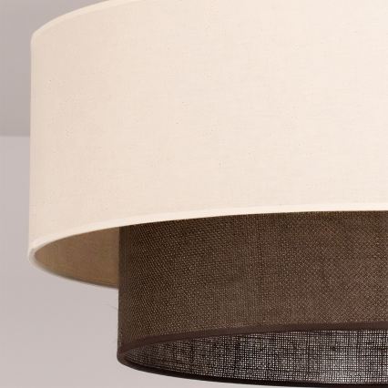 Brilagi - LED przysufitowy żyrandol w stylu BOHO 3xE27/15W/230V, średnica 60 cm, kremowy/brązowy