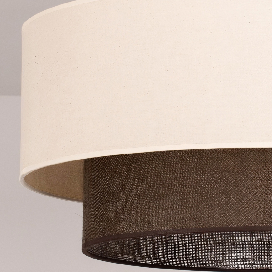 Brilagi - LED przysufitowy żyrandol w stylu BOHO 3xE27/15W/230V, średnica 60 cm, kremowy/brązowy