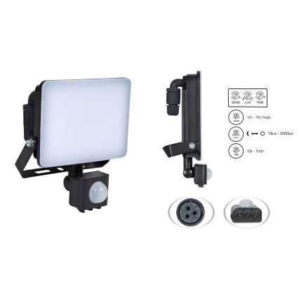 Brilagi - LED Reflektor z czujnikiem ELARA PRO LED/50W/230V IP65