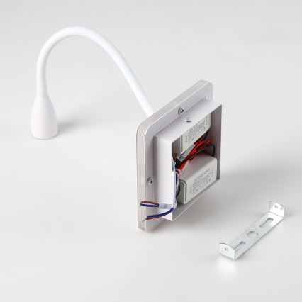 BRILAGI - LED giętna lampa ścienna MAYA DOUBLE  LED/4W/230V + LED/3W biała