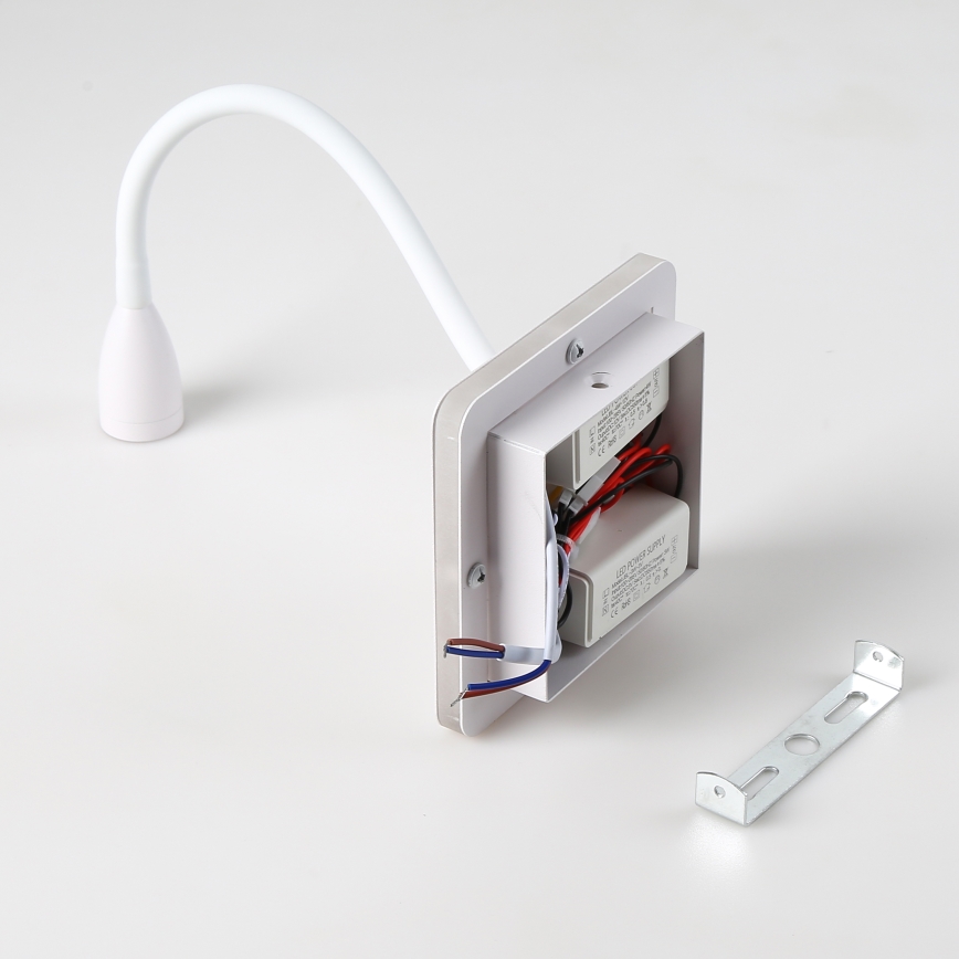 BRILAGI - LED giętna lampa ścienna MAYA DOUBLE  LED/4W/230V + LED/3W biała