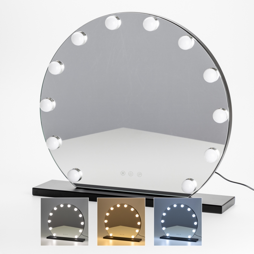 Brilagi - LED regulowane lustro do makijażu HOLLYWOOD LED/12W/230V 3000/4000/6500K