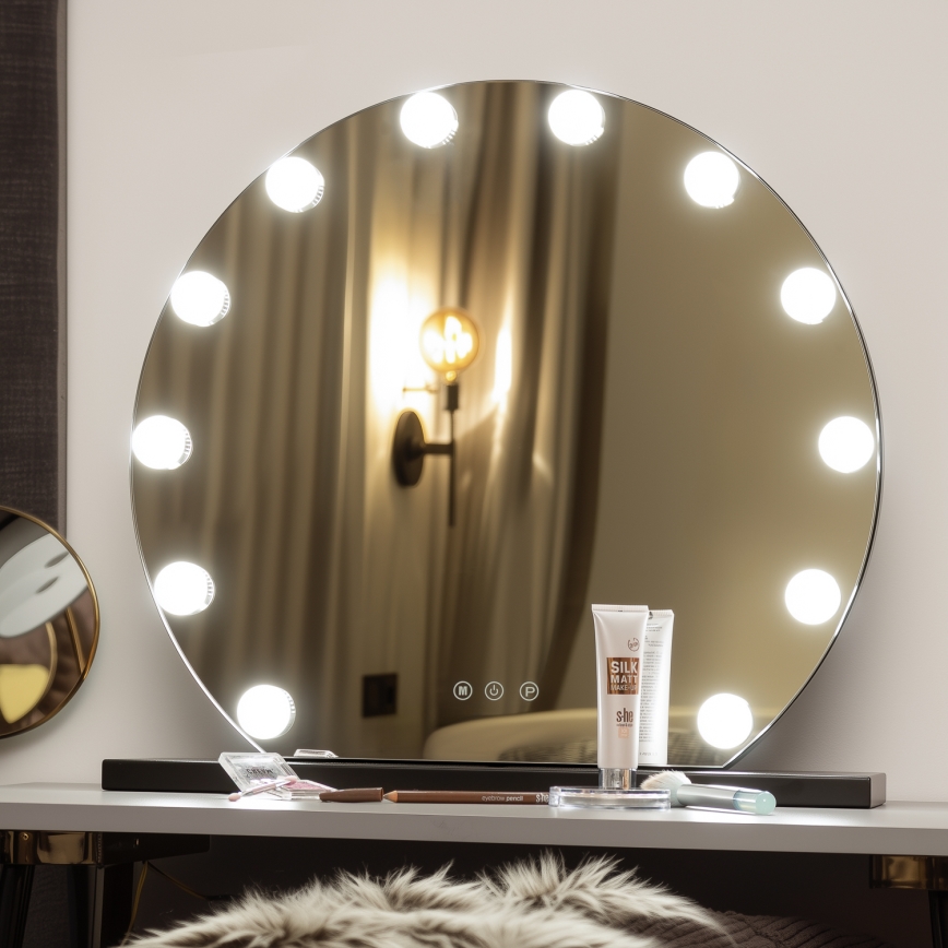 Brilagi - LED regulowane lustro do makijażu HOLLYWOOD LED/12W/230V 3000/4000/6500K