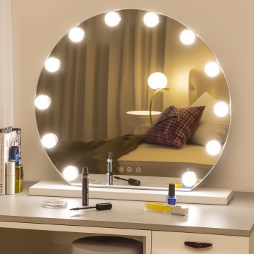 Brilagi - LED regulowane lustro do makijażu HOLLYWOOD LED/12W/230V 3000/4000/6500K
