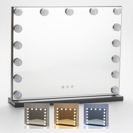 Brilagi - LED Regulowane lustro do makijażu HOLLYWOOD LED/15W/230V 3000/4000/6500K