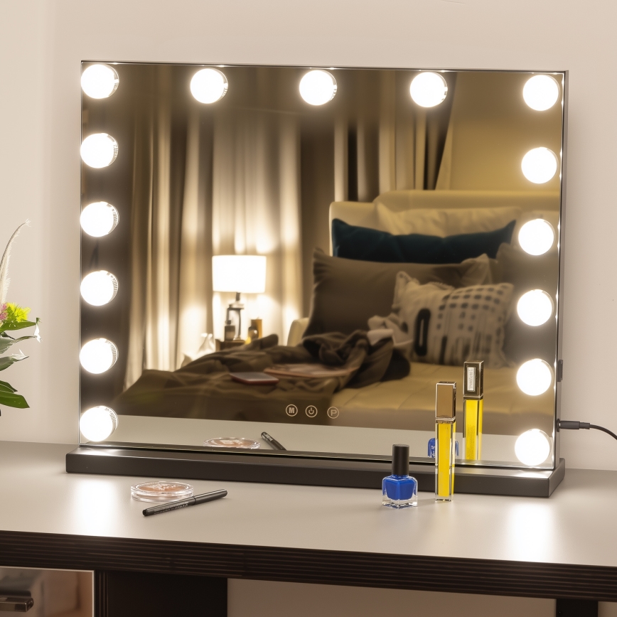 Brilagi - LED Regulowane lustro do makijażu HOLLYWOOD LED/15W/230V 3000/4000/6500K