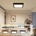 Brilagi - LED Regulowane natynkowe oświetlenie łazienkowe FRAME SMART LED/24W/230V 30x30 cm 3000-6000K IP44 czarne + pilot zdalnego sterowania