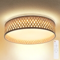 Brilagi - LED Regulowane natynkowe oświetlenie sufitowe CAMILA LED/48W/230V 3000-6500K bambus śr. 40 cm + pilot do zdalnego sterowania