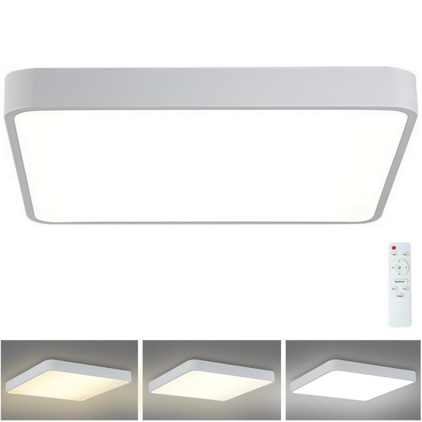 Brilagi - LED Regulowane oświetlenie sufitowe POOL SQUARE LED/48W/230V 3000-6000K 50x50 cm białe + pilot zdalnego sterowania
