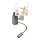 Brilagi - LED regulowany kinkiet dziecięcy BOBO 1xE27/25W/230V + LED/3W matowy chrom/biały/zwierzątka