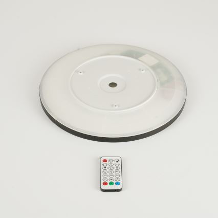 Brilagi - LED RGBW ściemnialna lampa sufitowa ULTRA SLIM LED/18W/230V 2700-6500K śr. 30 cm czarna + pilot zdalnego sterowania