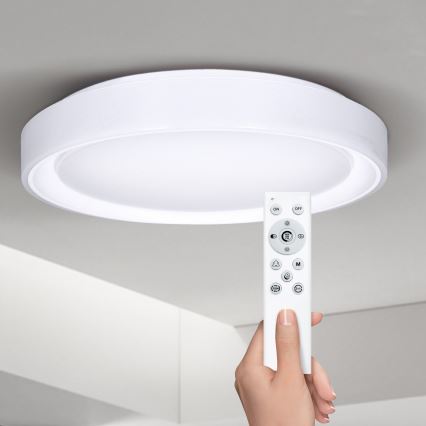Brilagi - LED RGB ściemnialna lampa sufitowa FLOCO LED/30W/230V 3000-6500K Wi-Fi Tuya + LED/6W + pilot zdalnego sterowania