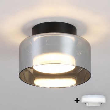 Brilagi - LED RGB+CCT Ściemnialna oprawa punktowa AURA LUX 1xGX53/14W/230V 2700-6500K Wi-Fi Tuya czarna/przydymiona