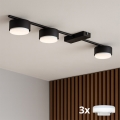Brilagi - LED RGB+CCT ściemnialna oprawa punktowa MONO 3xGX53/14W/230V 2700-6500K Wi-Fi Tuya czarna