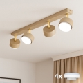 Brilagi - LED RGB+CCT ściemnialna oprawa punktowa MONO 4xGX53/14W/230V 2700-6500K Wi-Fi Tuya beżowa