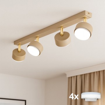 Brilagi - LED RGB+CCT ściemnialna oprawa punktowa MONO 4xGX53/14W/230V 2700-6500K Wi-Fi Tuya beżowa
