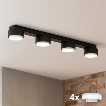 Brilagi - LED RGB+CCT ściemnialna oprawa punktowa MONO 4xGX53/14W/230V 2700-6500K Wi-Fi Tuya czarna
