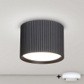 BRILAGI - LED RGB+CCT ściemnialna oprawa punktowa STRIPY 1xGX53/14W/230V 60x82 mm 2700-6500K Wi-Fi Tuya czarna