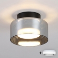 BRILAGI - LED RGB+CCT Ściemnialna oprawa wpuszczana AURA LUX 1xGX53/14W/230V 2700-6500K Wi-Fi Tuya czarna/przydymiona