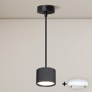 Brilagi - LED RGB+CCT ściemnialny żyrandol na lince STRIPY 1xGX53/14W/230V 2700-6500K Wi-Fi Tuya czarny