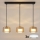 Brilagi - LED RGB+CCT ściemnialny żyrandol na linkach AURA LUX 3xGX53/14W/230V 2700-6500K Wi-Fi Tuya czarny/złoty