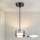 Brilagi - LED RGB+CCT ściemnialny żyrandol na przewodzie AURA LUX 1xGX53/14W/230V 2700-6500K Wi-Fi Tuya czarny/przydymiony