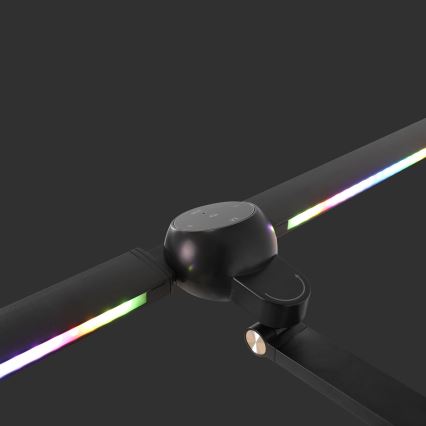 Brilagi - ściemnialna dotykowa lampka biurkowa z klipsem LED RGBTW VARIO LED/18W/230V 3000-6500K CRI 96 czarna