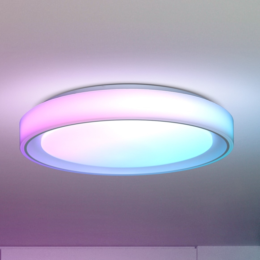 Brilagi - LED RGB ściemnialna lampa sufitowa FLOCO LED/30W/230V 3000-6500K Wi-Fi Tuya + LED/6W + pilot zdalnego sterowania