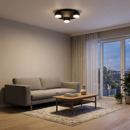 Brilagi - LED RGB+CCT ściemnialna oprawa sufitowa MONO 3xGX53/14W/230V 2700-6500K Wi-Fi Tuya śr. 30 cm czarna