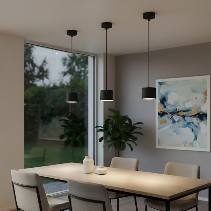 Brilagi - LED RGB+CCT ściemnialny żyrandol na lince STRIPY 1xGX53/14W/230V 2700-6500K Wi-Fi Tuya czarny