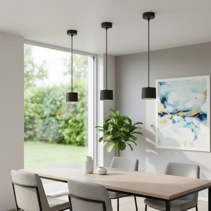 Brilagi - LED RGB+CCT ściemnialny żyrandol na lince STRIPY 1xGX53/14W/230V 2700-6500K Wi-Fi Tuya czarny