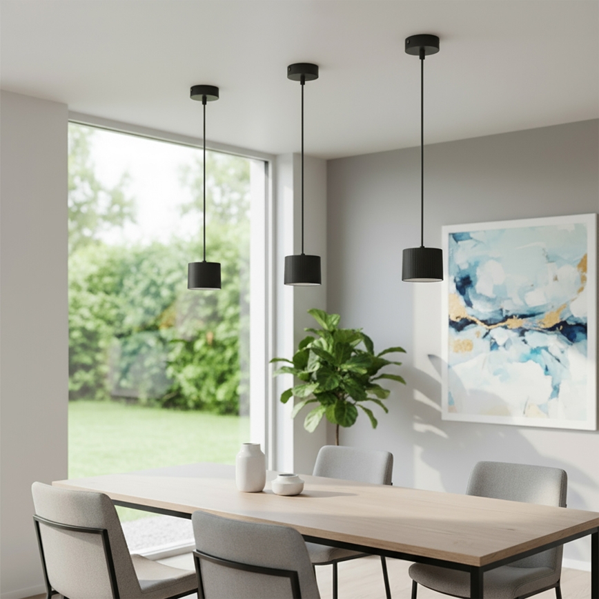 Brilagi - LED RGB+CCT ściemnialny żyrandol na lince STRIPY 1xGX53/14W/230V 2700-6500K Wi-Fi Tuya czarny