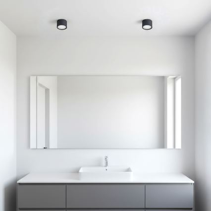 BRILAGI - LED RGB+CCT Ściemnialna oprawa punktowa łazienkowa SMOOTH1xGX53/14W/230V 60x82 mm 2700-6500K Wi-Fi Tuya czarna IP54