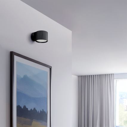 Brilagi - LED RGB+CCT ściemnialny naścienny kinkiet punktowy STRIPY 1xGX53/14W/230V 2700-6500K Wi-Fi Tuya czarny