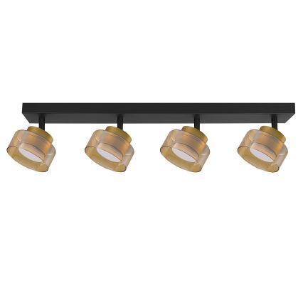 Brilagi - Oprawa punktowa LED RGB+CCT z funkcją ściemniania AURA LUX 4xGX53/14W/230V 2700-6500K Wi-Fi Tuya czarny/złoty