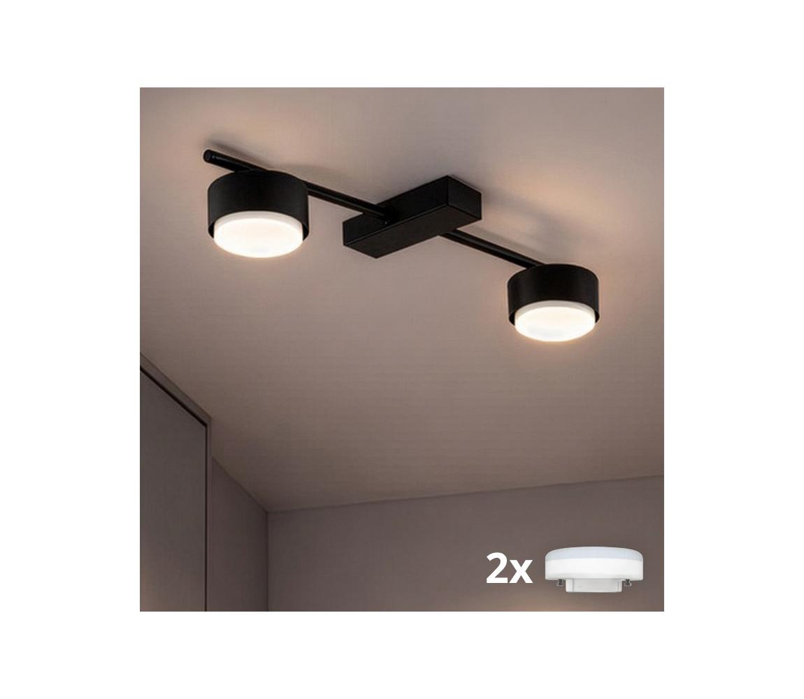 Brilagi - LED RGB ściemnialna oprawa punktowa MONO 2xGX53/14W/230V Wi-Fi Tuya czarna