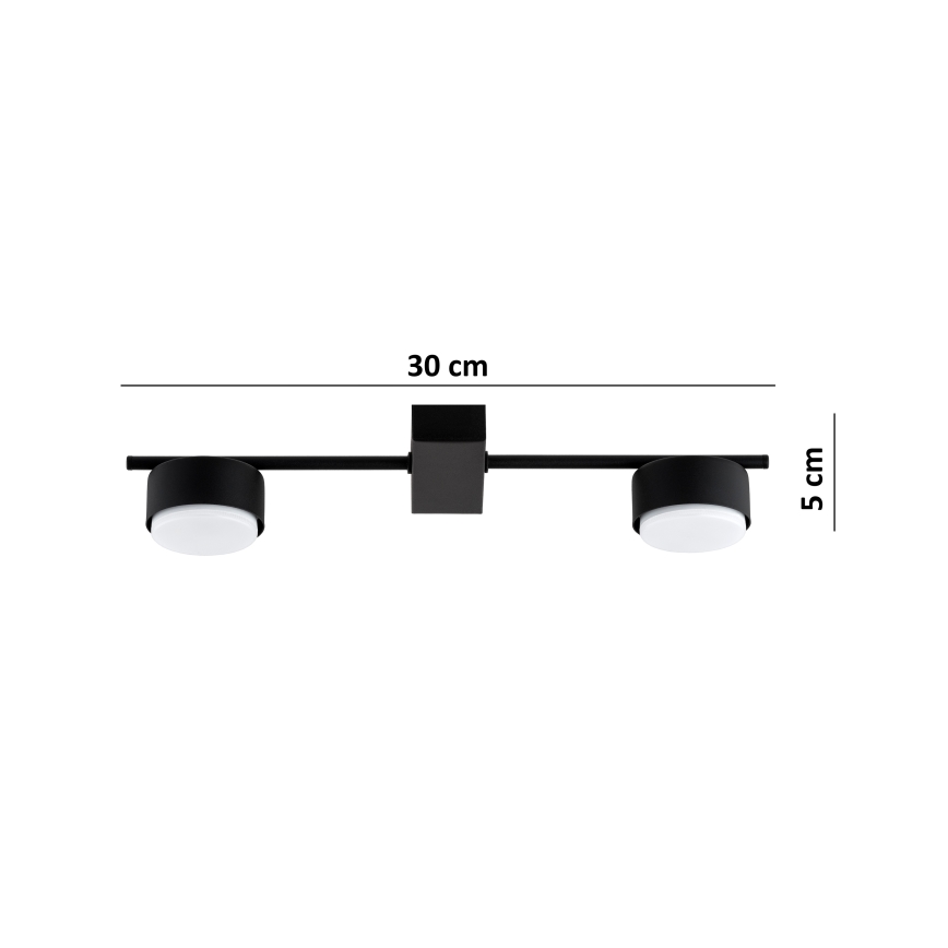 Brilagi - LED RGB+CCT ściemnialna oprawa punktowa MONO 2xGX53/14W/230V 2700-6500K Wi-Fi Tuya czarna