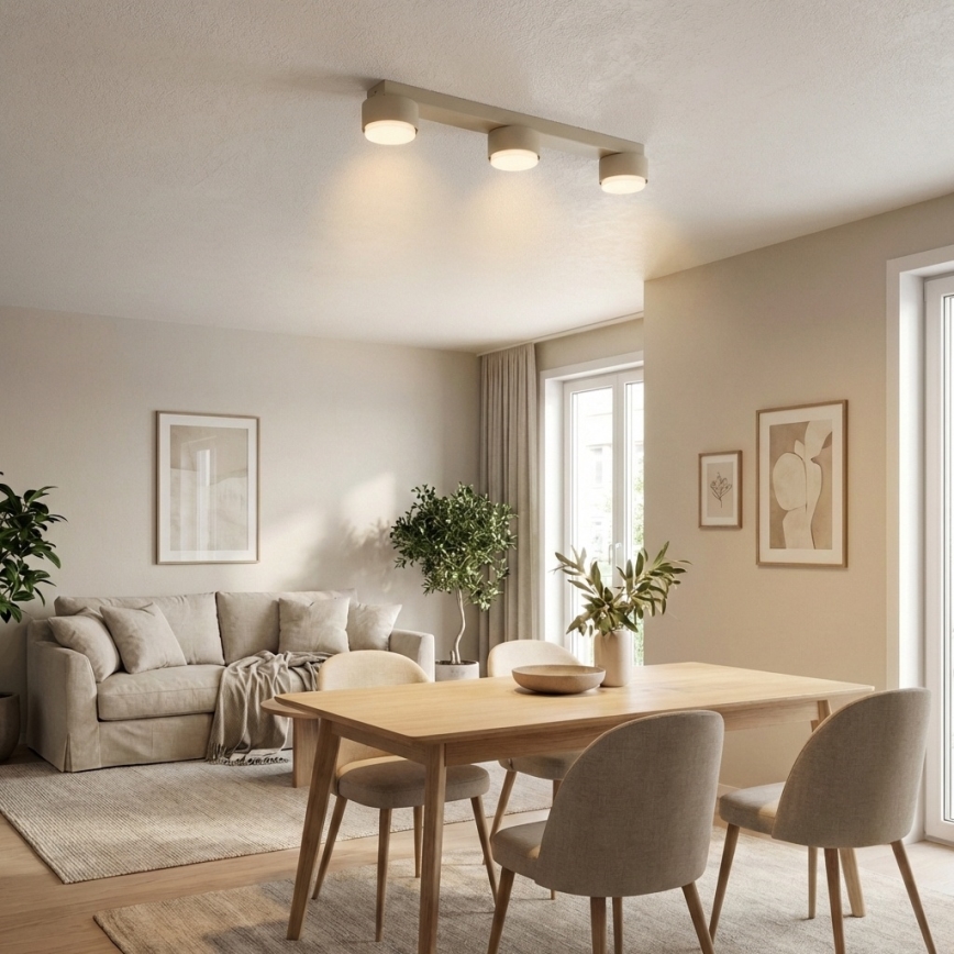 Brilagi - LED RGB+CCT ściemnialna oprawa punktowa MONO 3xGX53/14W/230V 2700-6500K Wi-Fi Tuya beżowa