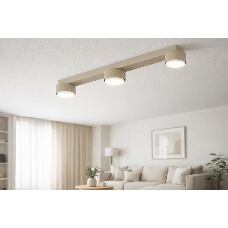 Brilagi - LED RGB+CCT ściemnialna oprawa punktowa MONO 3xGX53/14W/230V 2700-6500K Wi-Fi Tuya beżowa